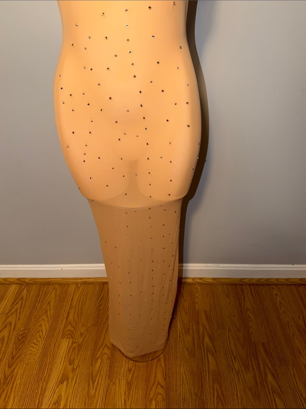 Skims Ladies Mesh Cover Ups Long Dress. NWT. Color Ochre with embellishments. - Picture 4 of 13